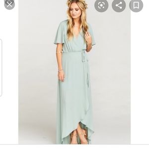 Show me your mumu sophia wrap silver sage